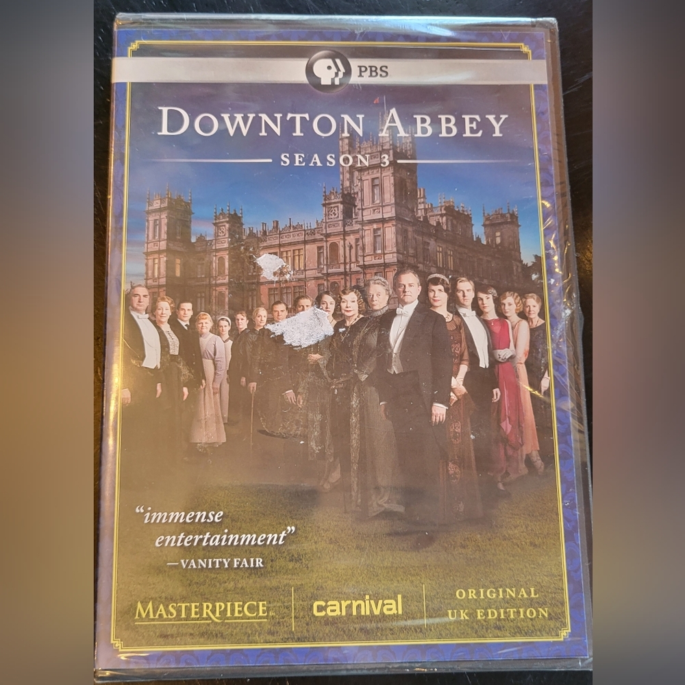 Downton Abbey Season 3 DVD Original UK version (New In Wrap)
